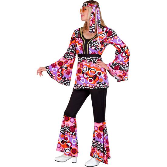 Disfraz 70s Groovy Style, Reggae, Hippie, Flower Power, Disco Fever, Disfraces de Carnaval