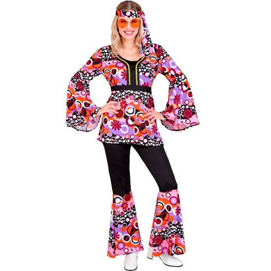 Disfraz 70s Groovy Style, Reggae, Hippie, Flower Power, Disco Fever, Disfraces de Carnaval