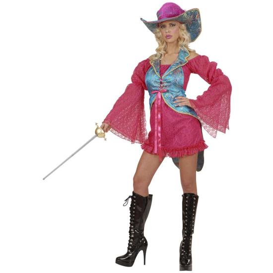 Disfraz adulta Mosquetera Sexy Pink.