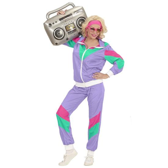 Disfraz Años 80 Chandal Morado Unisex Adultos