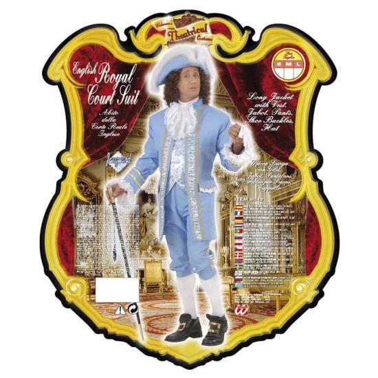 Disfraz Cortesano Real Ingles 1800 Lujo para adulto