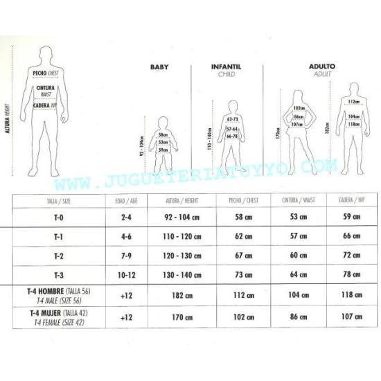 Disfraz adulto Griego Espartano Talla T-4