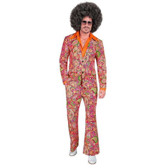 Disfraz años 70 Disco Mandalas Fucsias adulto