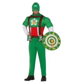 Disfraz Beer Man Verde talla Adulto