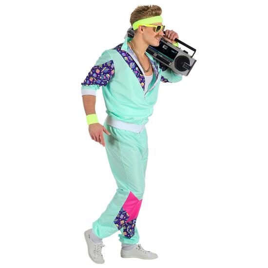 Disfraz Chandal Años 80 Blue para Hombre