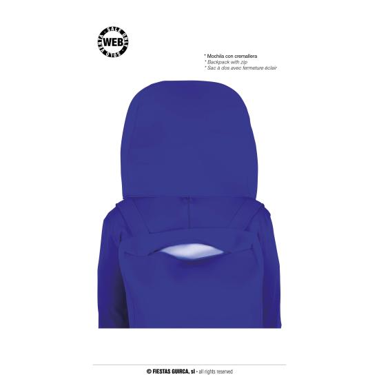 Disfraz de Among Us Azul para adultos