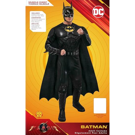 Disfraz de Batman Deluxe Keaton Adulto – DC Comics Flash The Movie
