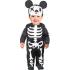Disfraz de Bebé Mousy Mickey Esqueleto con Gorro y Mono