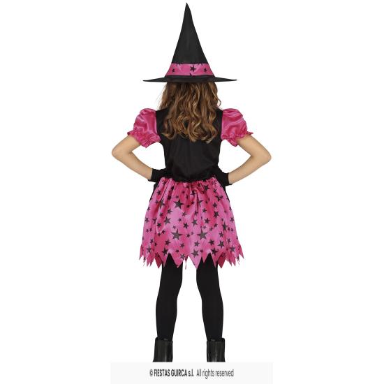 Disfraz de Brujita Rosa Estrellas