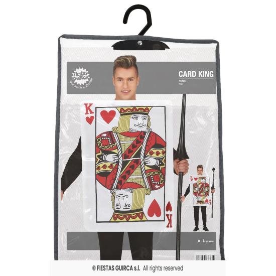 Disfraz de Carta Rey de Corazones Alicia para adulto