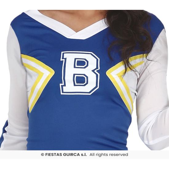 Disfraz de Cheerleader Azul para adulta