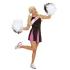 Disfraz de Cheerleader Negro para mujer