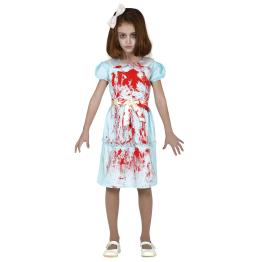 Disfraz de El Resplandor para Niña – Vestido Ensangrentado de Terror Infantil