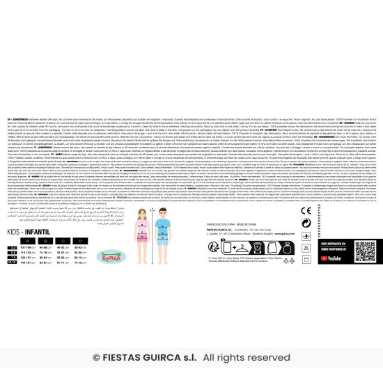 Disfraz de Estrella de Mar Burbujeante para niños o niñas