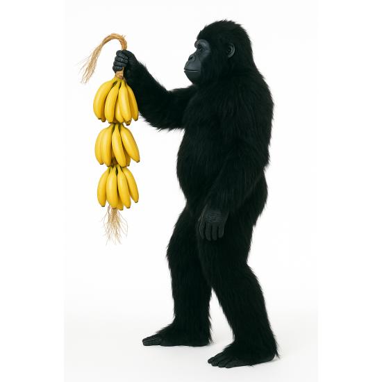 Disfraz de Gorila Negro Deluxe para hombre