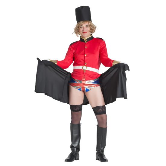 Disfraz de Guardia Inglés con sorpresa para Adulto