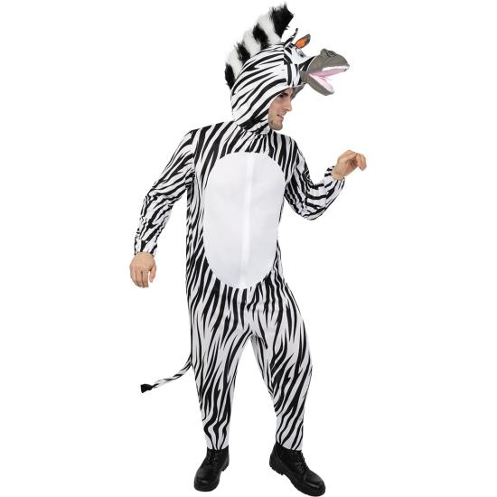 Disfraz de Madagascar Marty la Cebra para adulto