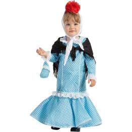 Disfraz de Madrileña Chulapa Azul