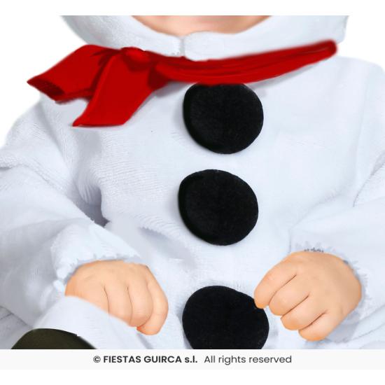 Disfraz de muñeco de nieve blanco para bebé