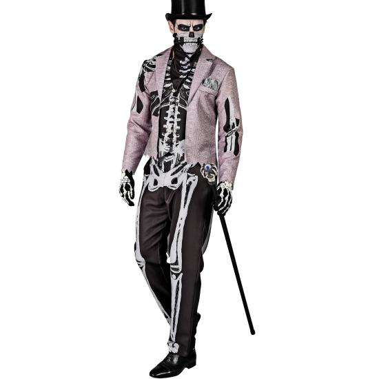 Disfraz de novio esqueleto con frac, hombre hueso, no muerto, disfraz para Halloween