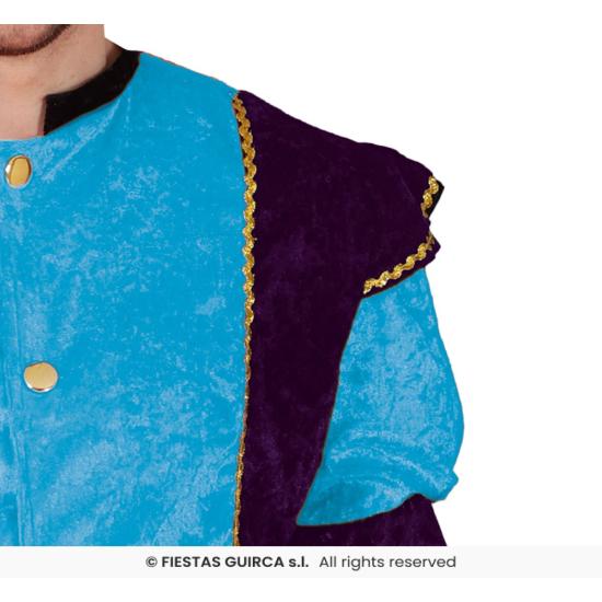 Disfraz de Paje Real Azul adultos