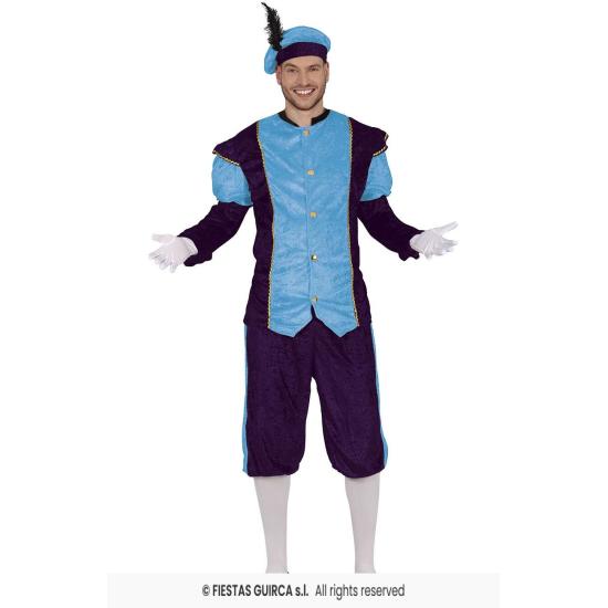 Disfraz de Paje Real Azul adultos