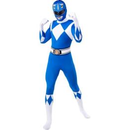 Disfraz de Power Ranger Azul Segunda piel