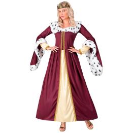 Disfraz de Reina para Mujer - Vestido Largo con Corona