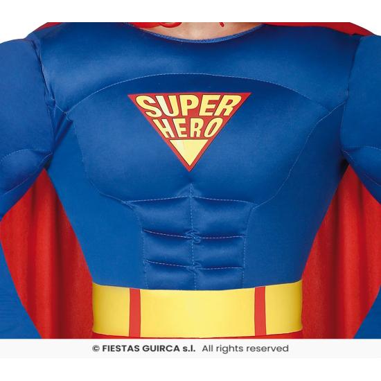 Disfraz de Superhéroe Super-Man adulto
