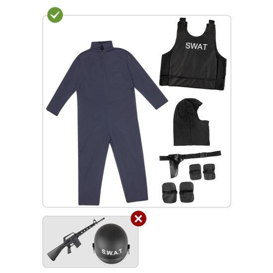 Disfraz de SWAT para hombre