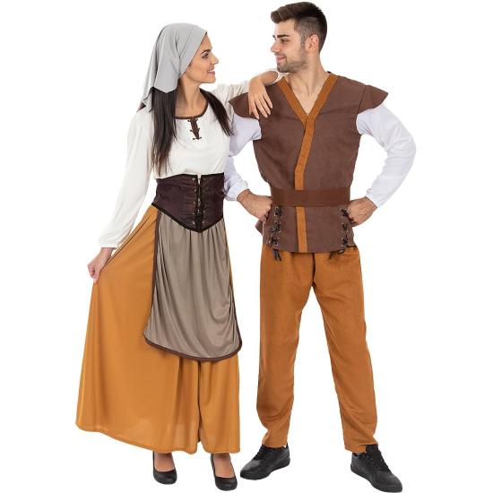 Disfraz de tabernero medieval para hombre