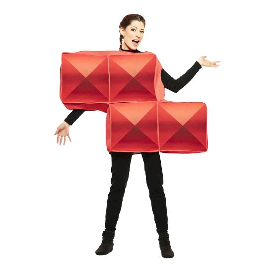 Disfraz de Tetris Rojo para Adulto