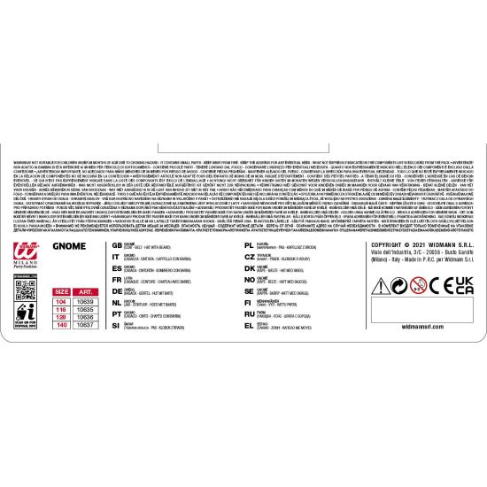 Disfraz Enanito Blancanieves Rojo talla infantil