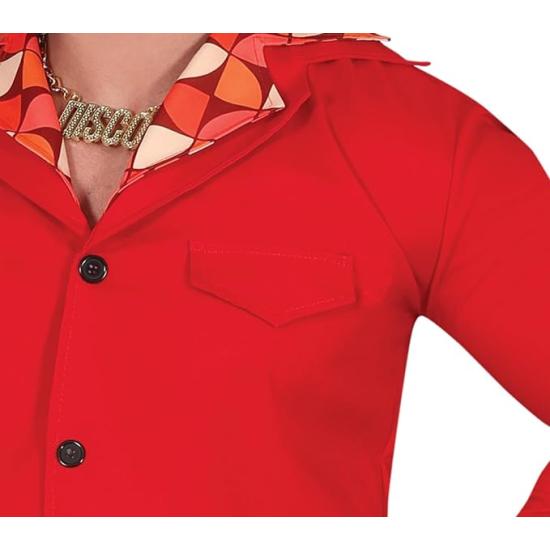 Disfraz Estrella Disco Rojo Hombre