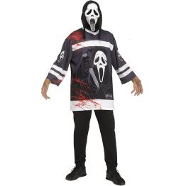 Disfraz Ghost Face Camiseta de Hockey – Terror Deportivo para Adultos
