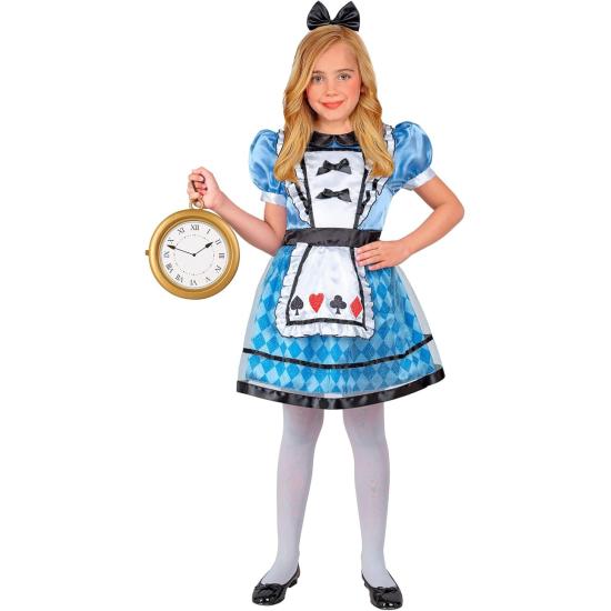 Disfraz Infantil Alicia en el País de las Maravillas (vestido con enagua y delantal + diadema con lazo)