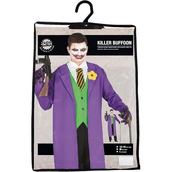 Disfraz Joker para adulto – Gabardina, Chaleco, Corbata y Camisa