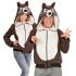 Disfraz Lobo Sudadera con Capucha Unisex
