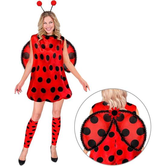 Disfraz mariquita, disfraz de animal para carnaval, fiestas tematicas adulta