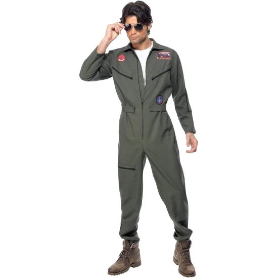 Disfraz Oficial Top Gun Verde para Hombre