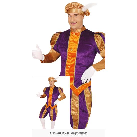 Disfraz Paje Navideño Gala para adultos