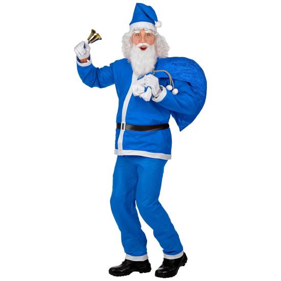Disfraz de Papá Noel Azul Super Económico Talla Única