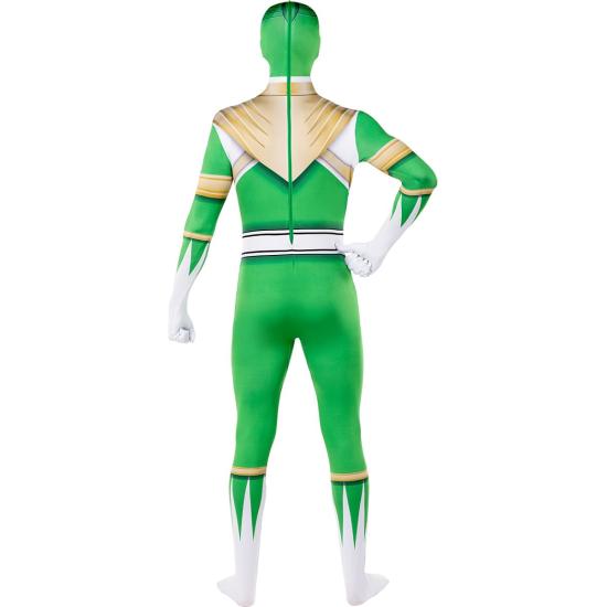 Disfraz Power Ranger verde segunda piel