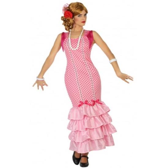 Disfraz Sevilla Rosa con Lunares para Mujer