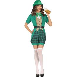 Disfraz Sexy Señorita San Patricio Vestido para Mujer
