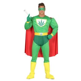 Disfraz de Superhéroe Capitán Marihuana para Adulto