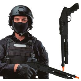 Escopeta SWAT Terminator (46 cm) – Arma de Juguete para Disfraces de Policías, Ladrones y Fuerzas Especiales