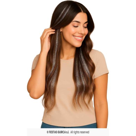 Extensiones de Pelo con Brillos - Fiestas Guirca