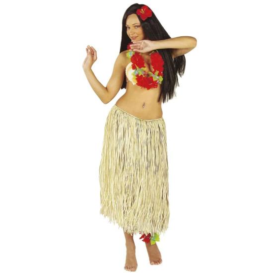 Falda Hawaiana de Paja Lujo 78 cms adultos