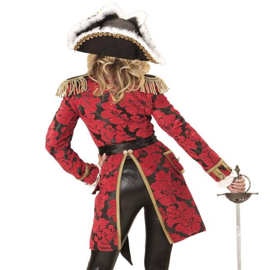 Frac Lujo Jacquard Rojo para adulta